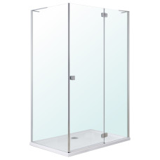 VOLLE BENITA Right душова кабіна 120*80*195см, прямокутна, розпашна, профіль cromo, скло прозоре 8 мм, з піддоном PUF, (1017.134601R(5коробок))