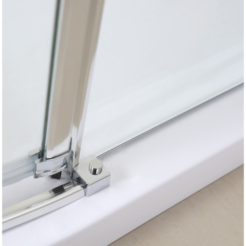 VOLLE BENITA Правильный душевой кабин 120*80*195см, прямоугольный, распашной, профиль cromo, стекло прозрачное 8 мм, с поддоном PUF, (1017.134601R(5коробок))