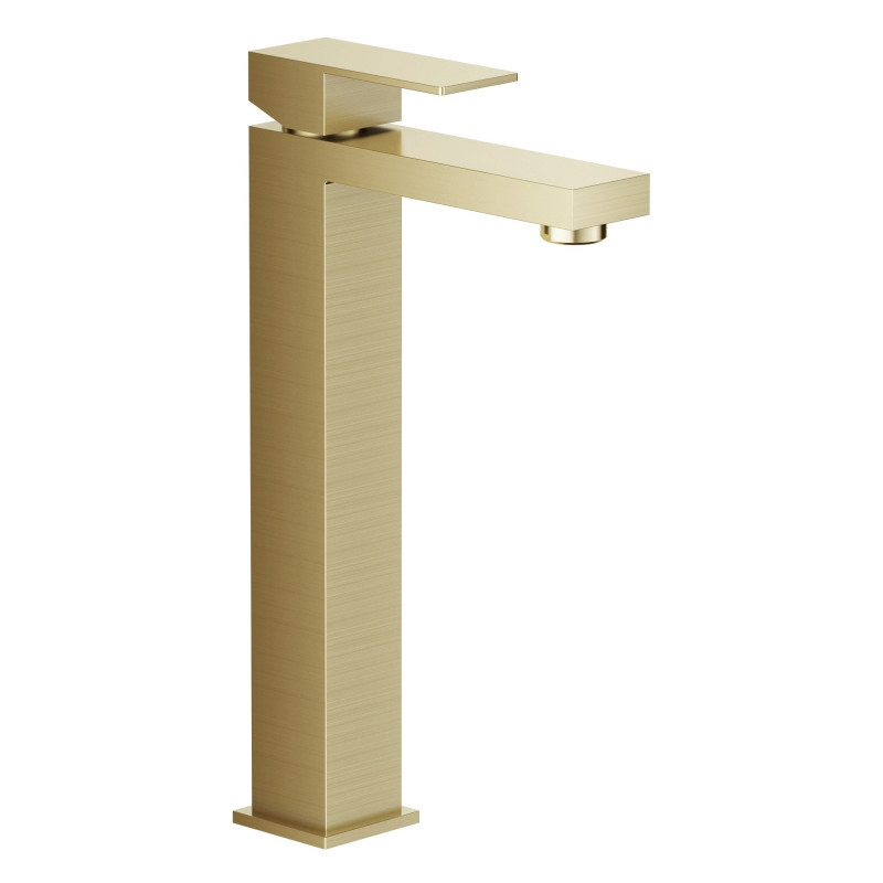 VOLLE PARDO змішувач для умивальника високий, cepillado oro, (1548.010215)