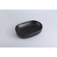 VOLLE VIS умывальник накладной 60*41,5*13,5 см, цвет черный мат, (1301.005004)