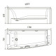 VOLLE Ванна гидромассажная 1700*750*630мм акриловая левая, (12-88-102/L)