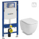 VOLLE Набір інсталяційний: ORLANDO Rimless унітаз 51*36*40см підвісний, сидіння тверде Slim slow-closing, 111.300.00.5 DUOFIX монтажний елемент, (13-35-373+111.300.00.5)