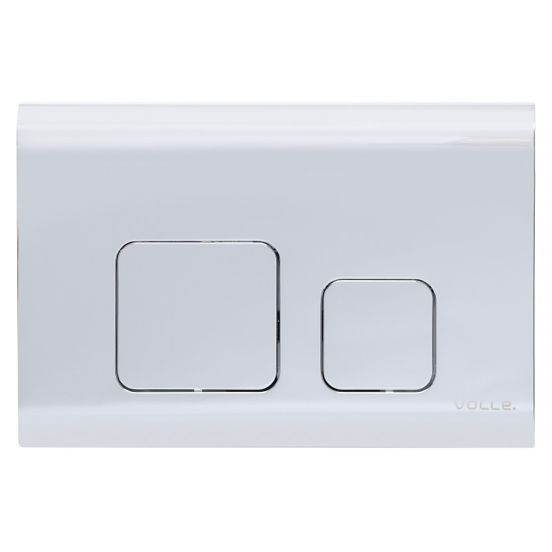 VOLLE Клавиша смыва CUADRA EVO, хром, пластик, (222111)