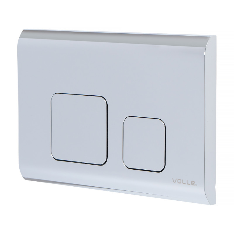 VOLLE Клавиша смыва CUADRA EVO, хром, пластик, (222111)