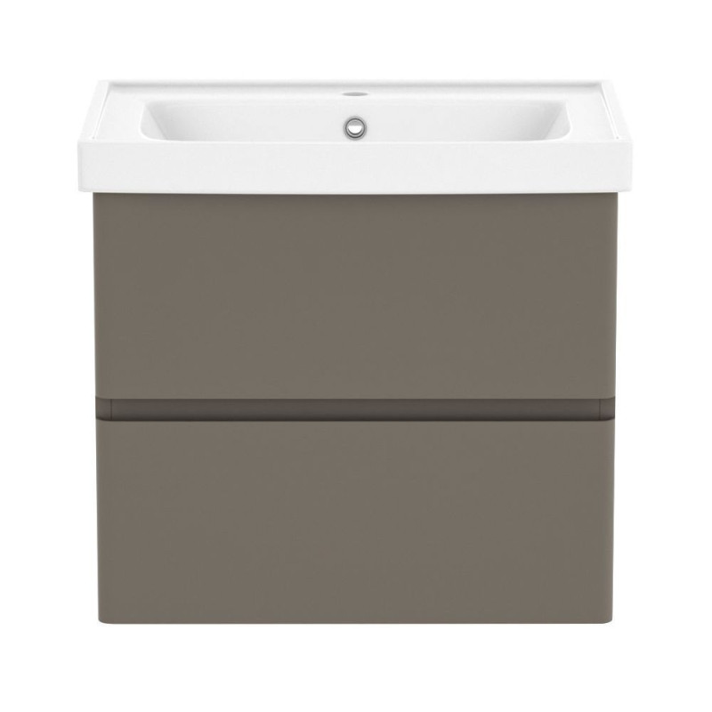 VOLLE OLIVA комплект меблів 65см капучино: тумба підвісна, 2 ящики + умивальник накладний, (15-45-61C)