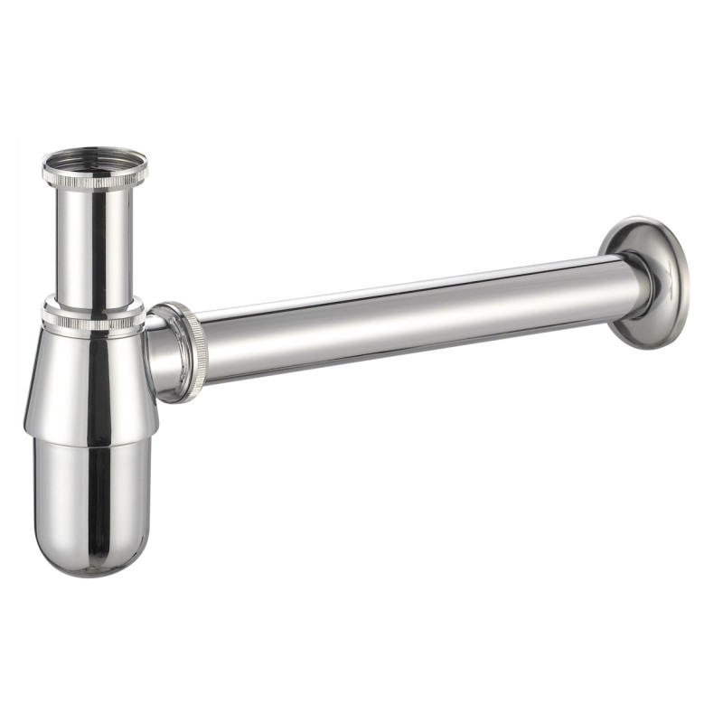 VOLLE Сифон для раковин та біде колбовий, латунь, 1 1/4", cromo, (90-00-181)