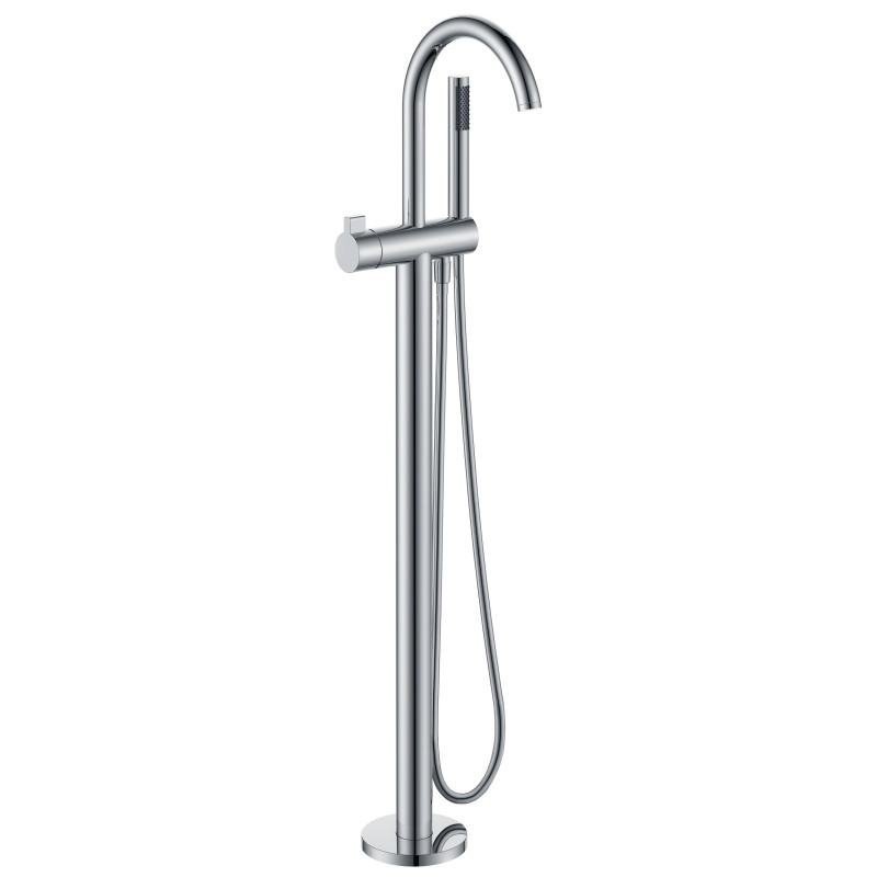 VOLLE Смеситель для ванны отдельностоящий, хром, (12-33-100)