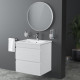 VOLLE FIESTA комплект меблів 60см білий: тумба підвісна, 2 ящики + умивальник накладний арт 13-01-042A, (15-600-01)