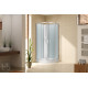 VOLLE OLIVA душовий бокс без даху 90*90*205см в комплектi з мiлким пiддоном,профiль хром, скло прозоре, (11-88-173)