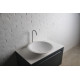 VOLLE Умивальник 51,5*10,5см накладний кам`яний круглий Solid surface, (13-40-856)