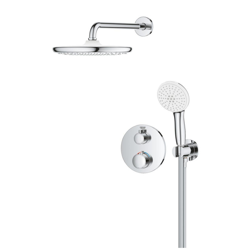 Grohe 34872000 ГРТ ТХМ Душова система на 2 виходи, кругла, 250 T ТХМ Душова система на 2 виходи, кругла, 250 (34872000)