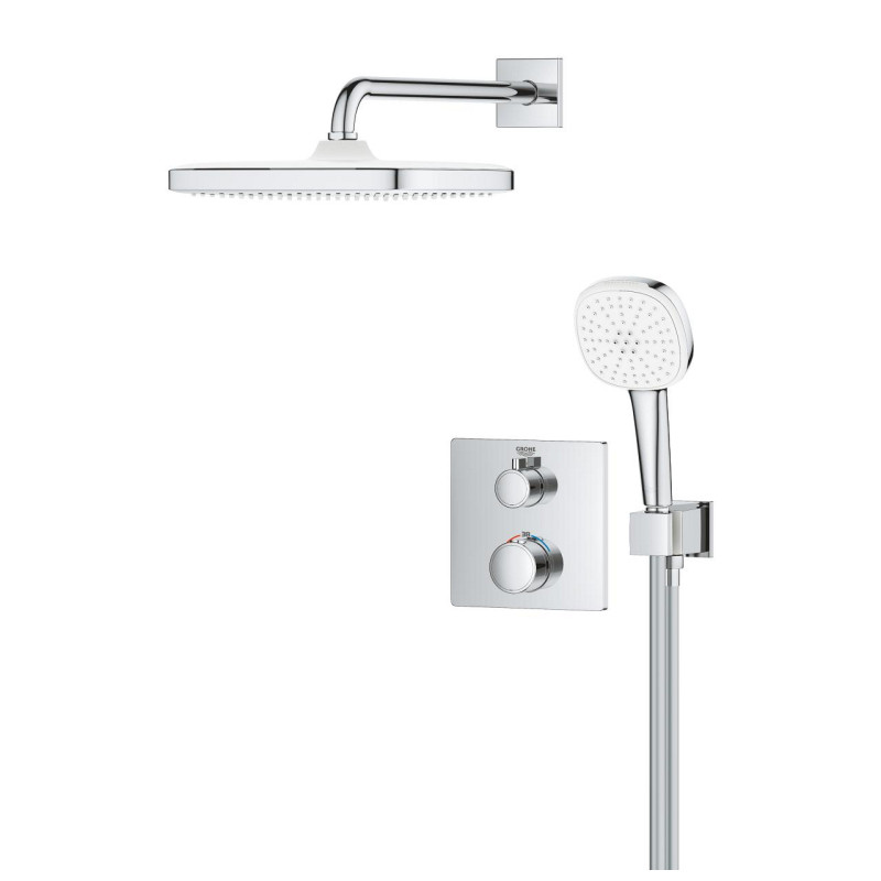 Grohe 34871000 ГРТ ТХМ Душевая система на 2 выхода, квадратная, 250 Т ТХМ Душевая система на 2 выхода, квадратная, 250 (34871000)