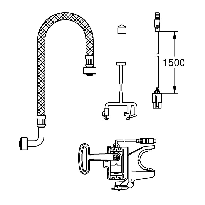 46944001 GROHE Sensia Arena установочный комплект ОБРАЗЕЦ-Муляж, Grohe (46944001)
