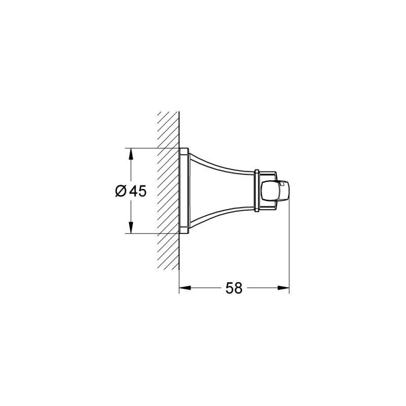 Grohe 40631000 GRANDERA Гачок, хром ANDERA Гачок, хром  (40631000)