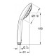 Grohe 27265000 Euphoria 110 Ручний душ, 1 режим струменю, (27265000)