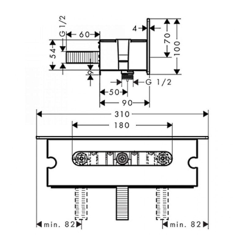 Grohe 26456000 Euphoria 260 Верхній душ, 3 режими струменю, хром, (26456000)