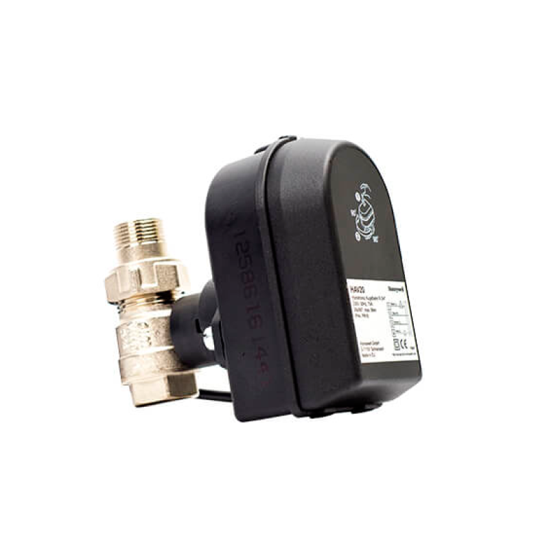 Ajax StarterKit Plus + LeaksProtect (2шт) + WallSwitch (1шт) + кран с электроприводом Honeywell 220 Duo ДУ32 (HAV32) (006436)