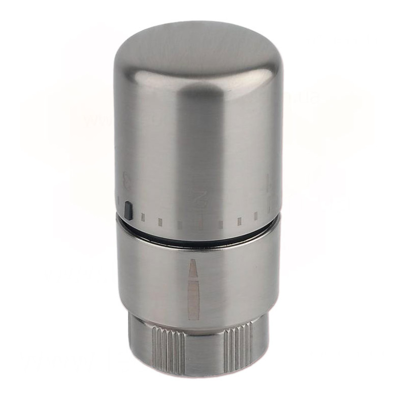 Carlo Poletti Термостатическая латунная головка (жидкостный сенсор) BRUSH SILVER M30 x 1,5 (A40900J)