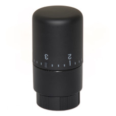 Carlo Poletti Термостатичная латунная головка (жидкостный датчик) BLACK MATTE M30 x 1,5 (A40900EFS9005O)