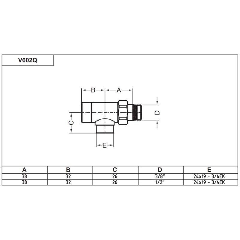 Carlo Poletti Кран отсекающий реверсивный БЕЛЫЙ Ø1/2" x 24-19 REVERSA (V60211EF)