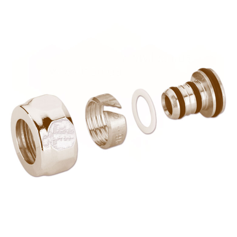 Carlo Poletti Гайки для м.п. трубы Ø16 x 2,0 мм x 24-19 БЕЛАЯ (A39202E)