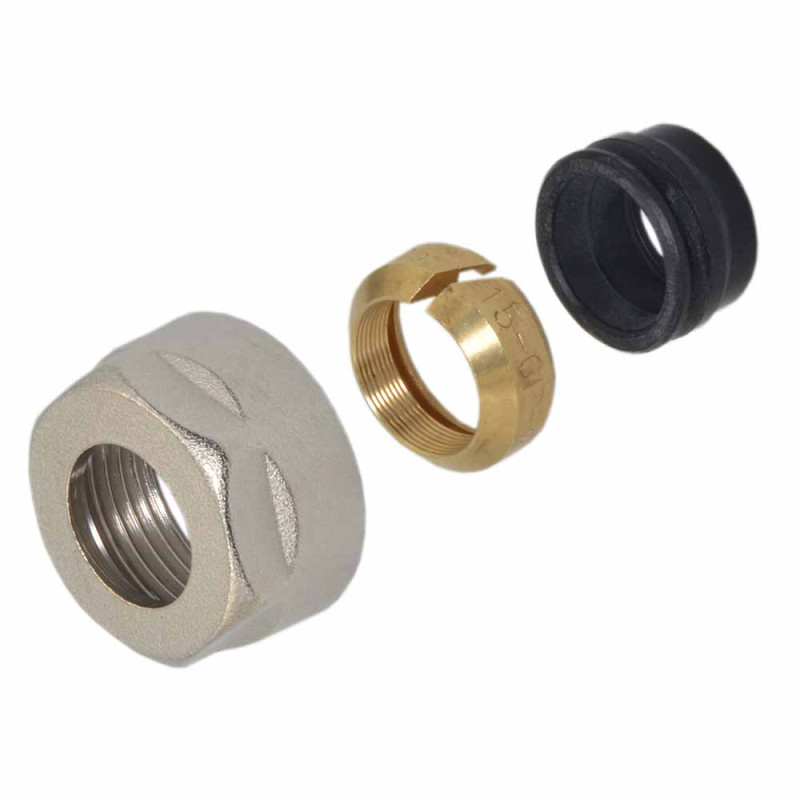 Carlo Poletti Гайка для медной трубы UNIFIT Ø15 мм x 3/4″ EK НИКЕЛЬ (A43304Q)