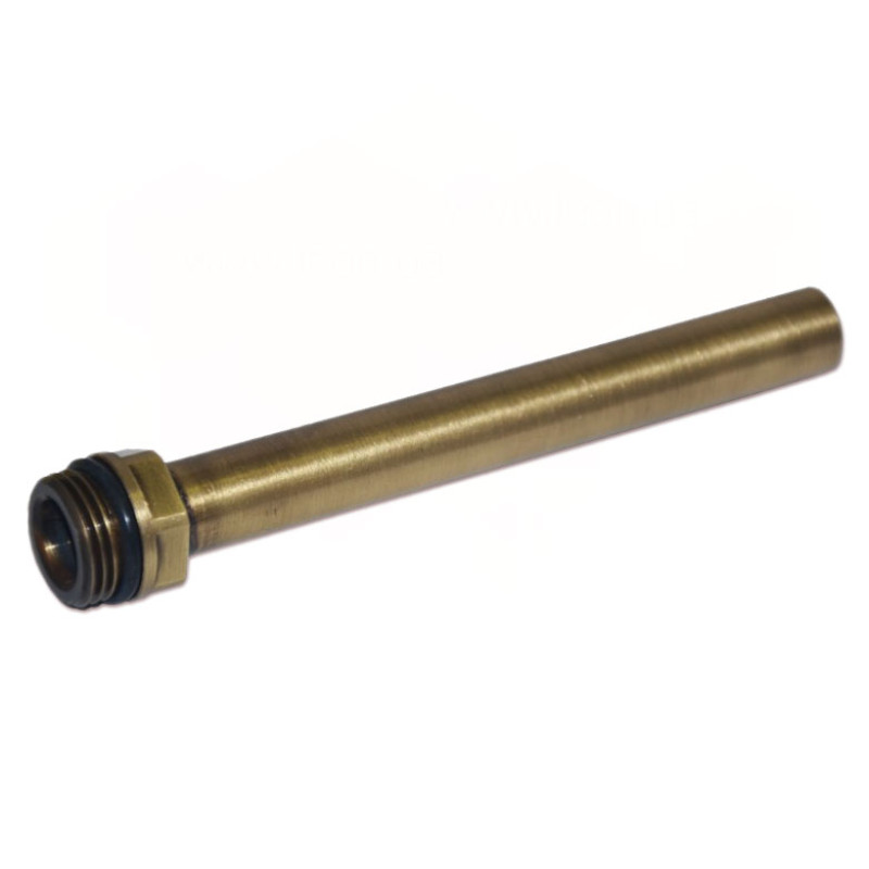 Carlo Poletti Трубка для подключения сантехприборов Ø1/2″ x Ø15 L=140 мм BRUSH BRONZE (A42700M)