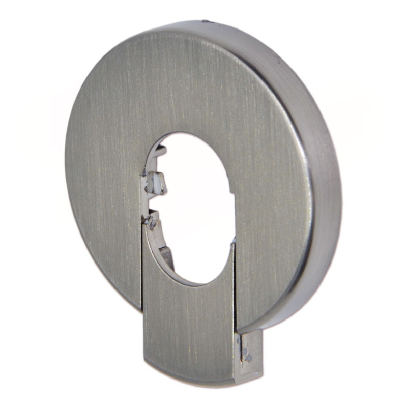 Carlo Poletti Накладка декоративна розбірна (пластик) Ø45 x 15 мм BRUSH SILVER 
Облицовка декоративная разборная (пластик) Ø45 x 15 мм ЩЕТКА СЕРЕБРО (A56955J)