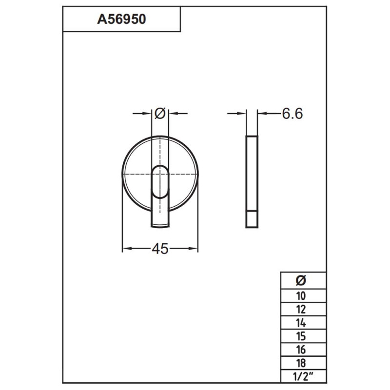 Carlo Poletti Накладка декоративна розбірна (пластик) Ø45 x 15 мм BRUSH SILVER 
Облицовка декоративная разборная (пластик) Ø45 x 15 мм ЩЕТКА СЕРЕБРО (A56955J)