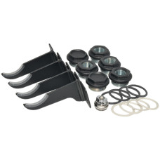 Fondital Монтажный комплект (4 кронштейна) для алюминиевого радиатора 1" х 1/2" BLACK COFFEE (5501493V)