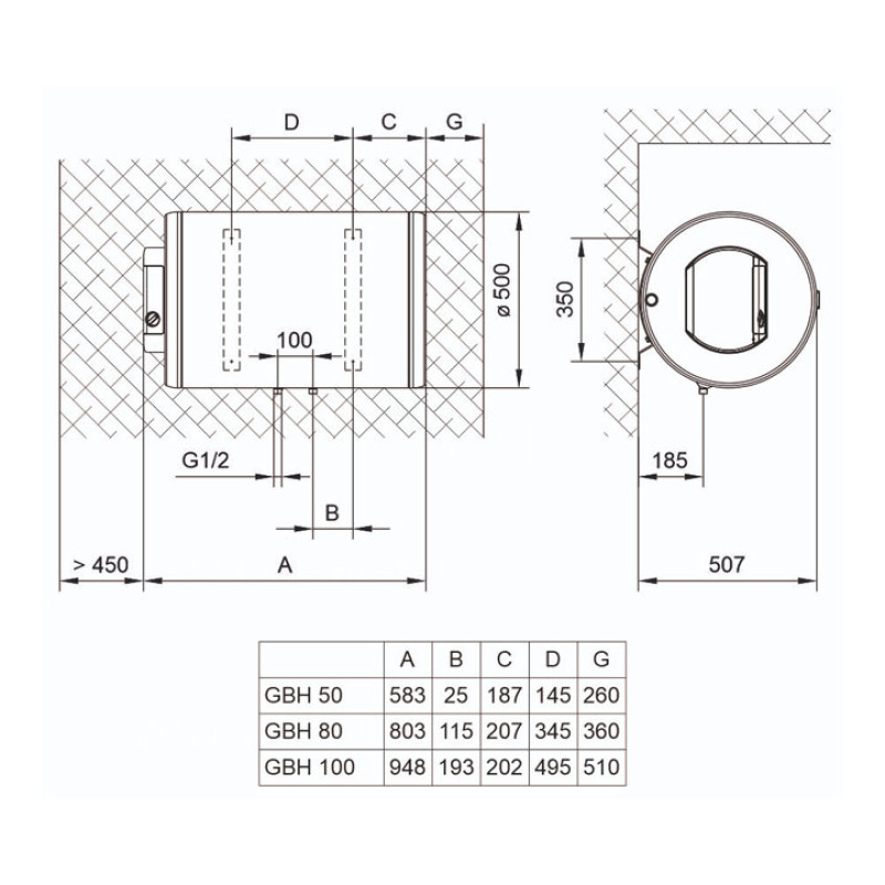 Tiki Водонагреватель (бойлер) электрический 80 л. 80V9 Comfort H 80 (700179)
