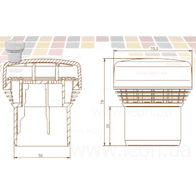 CapricornПовітряний клапан Hyp Airbalance Ø50