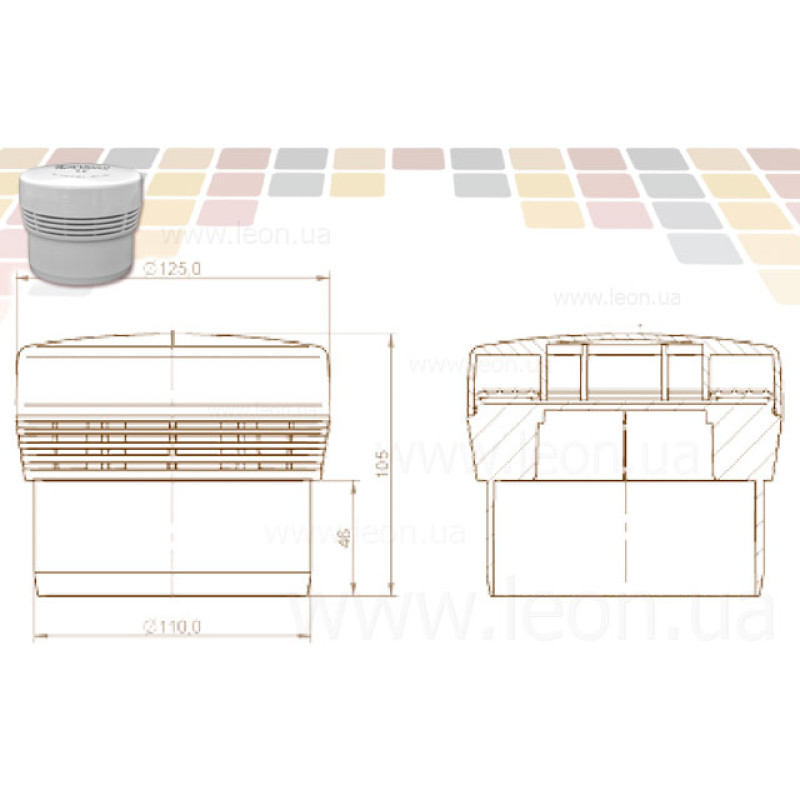 CapricornПовітряний клапан Hyp Airbalance Ø110