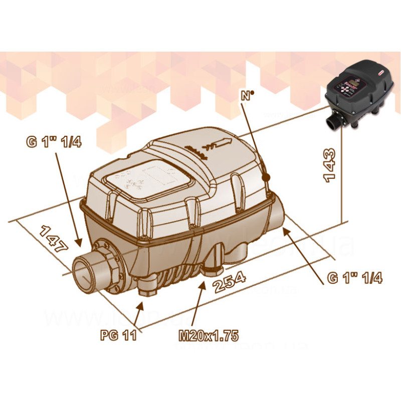 Italtecnica преобразователь для однофазного насоса SIRIO ENTRY 230 In=10,6 А 230 V (Частотний)