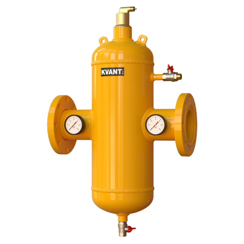 KVANT Сепаратор воздуха и шлама RF-350 фланц. Ду350 16bar DisAir DiRT
