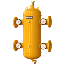 KVANT Гидрострелка сепаратор шлама и воздуха TRF-200 фланцев. Ду200,16бар DisAir DiRT