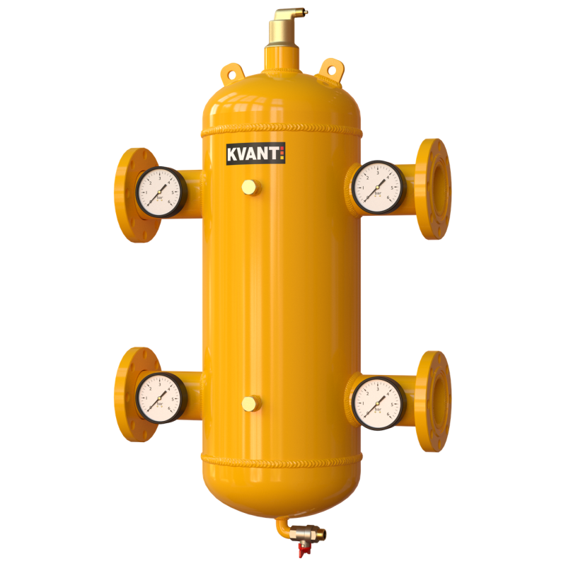 KVANT Гидрострелка сепаратор шлама и воздуха TRF.M-150 фланцев.с магнит.улов.Ду150,16bar DisAir DiRT