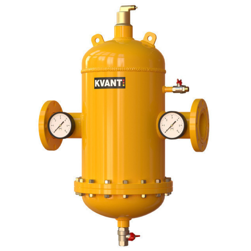 KVANT Сепаратор воздуха и шлама RF.DQ-600 фланц.разбор.увеличенный расход Ду600 16bar DisAir DiRT