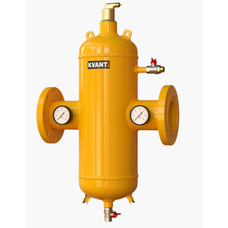 KVANT Сепаратор воздуха и шлама RF.QМ-150 фланц.сбил.вытр.с маг. улов.Ду150 16bar DisAir DiRT