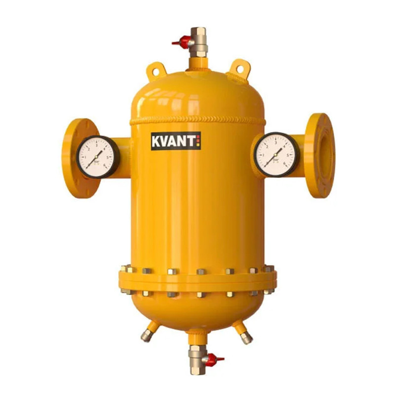 KVANT Сепаратор воздуха и шлама RF.DQМ-450 фланц.разб.с увелич.вит.с маг.улов.Ду450 16bar DisAir DiRT