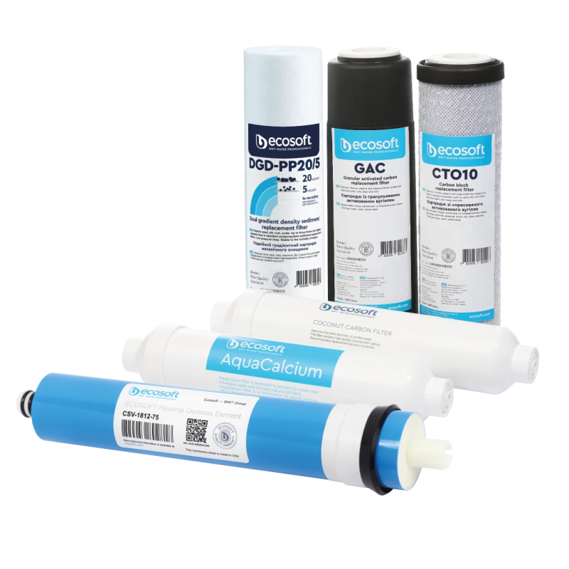 ECOSOFT Комплект картриджів P’URE AquaCalcium Mint 12 місяців (CHV6PUREMAC)