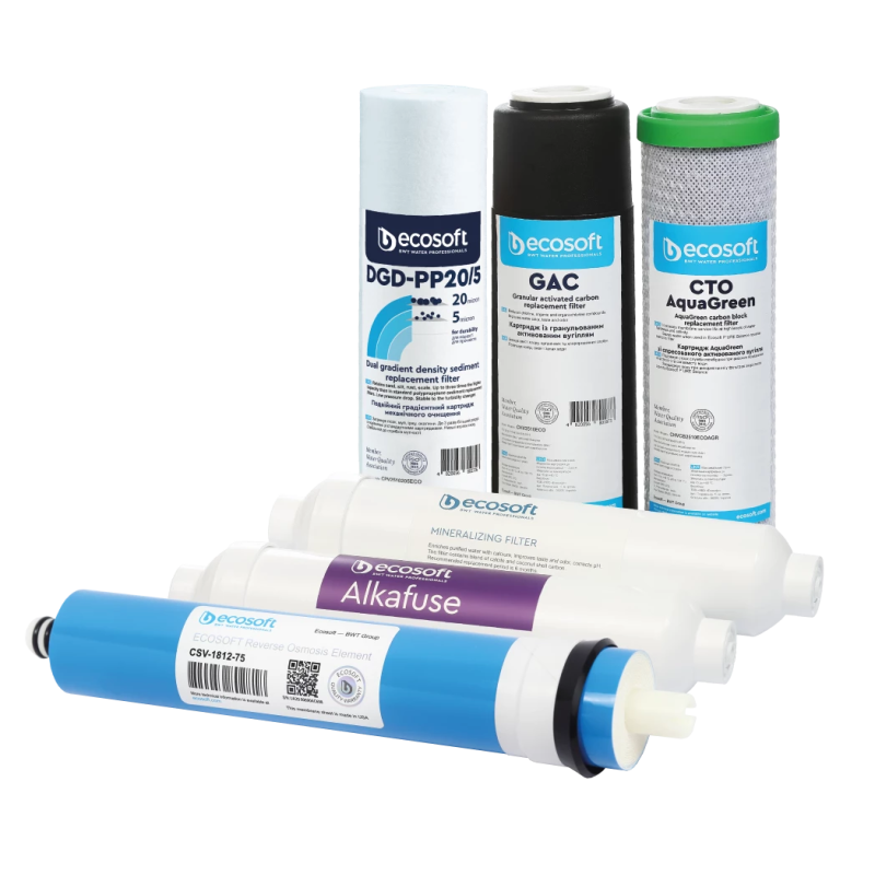 ECOSOFT Комплект картриджів P'URE Alkafuse 12 місяців (CHV6PUREALC)