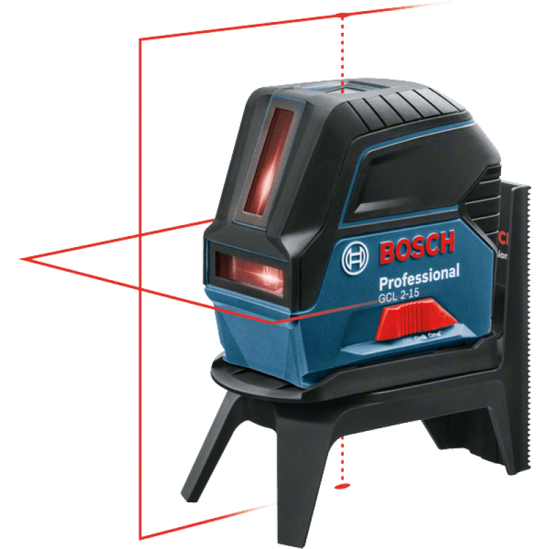 BOSCH Нівелір лазерний GCL 2-15, до 15м, ±0.3мм/м, + RM1, 0.5кг (0601066E00)