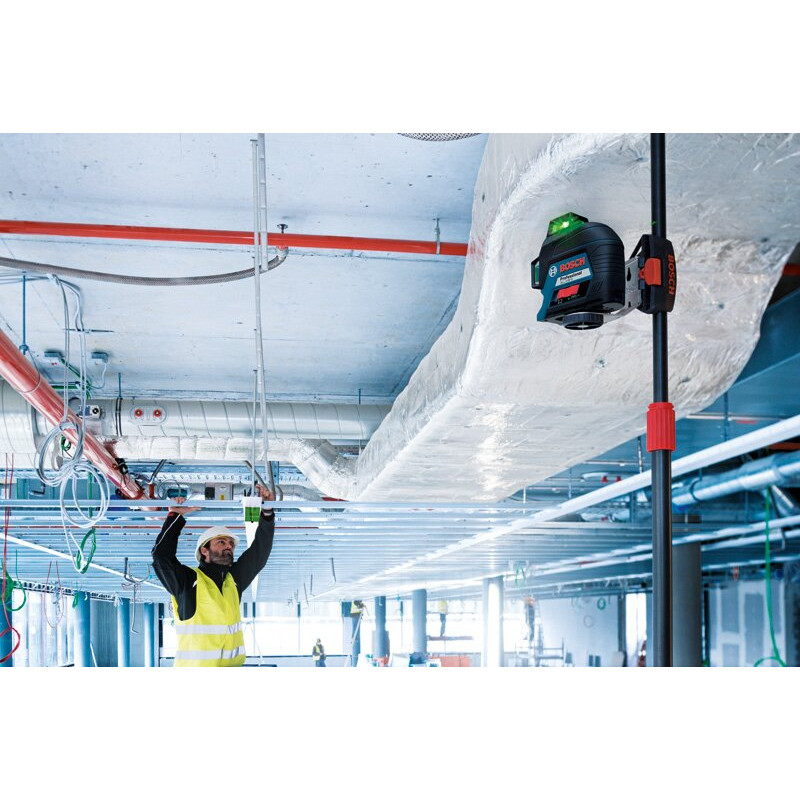 BOSCH Нівелір лазерний GLL 3-80 G, до 30м з приймачем 120м, ±0.3мм/м, кейс, 0.82кг (0601063Y00)