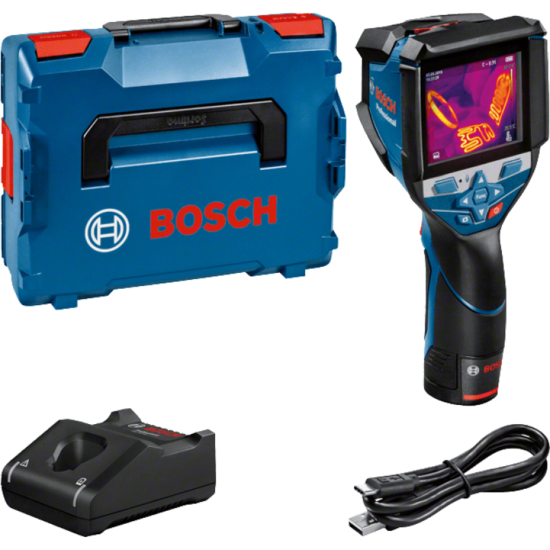 BOSCH Тепловізор GTC 600 C + L-boxx, 12В, ± 2,0 °C, Роздільна здатність 0.1 °C (0601083500)