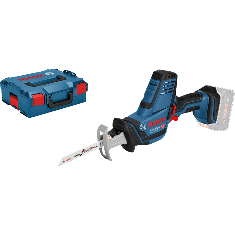 BOSCH Пила шабельна акумуляторна GSA 18 V-LI C, 18В, пропил 200мм, хід 21мм, 2.3кг, без АКБ та ЗП (06016A5001)