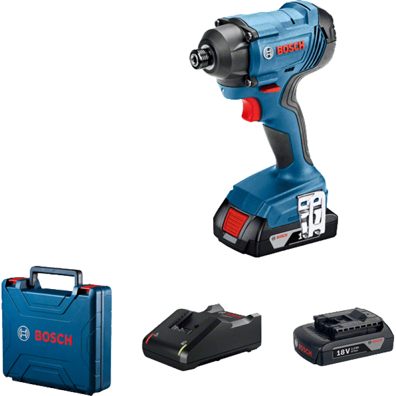 BOSCH Гайковерт ударний GDR 180-Li, акум., 2х18 В, 160 Нм, 1/4", 1.1кг, кейс (06019G5123)