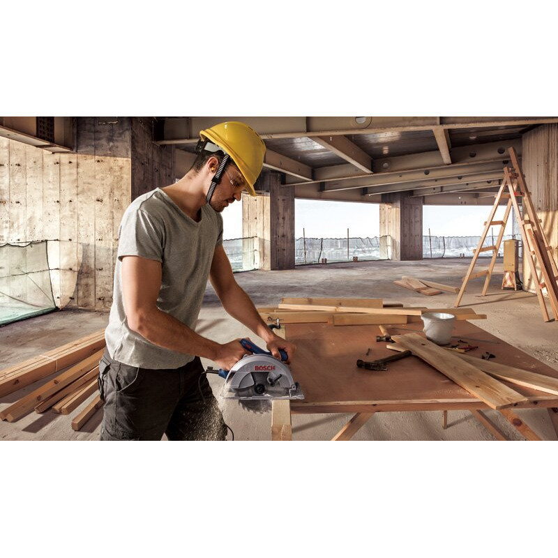 BOSCH Пила дискова GKS 140 1400Вт 184мм 3.7кг 20мм + пиляльний диск Eco for wood (06016B3020)