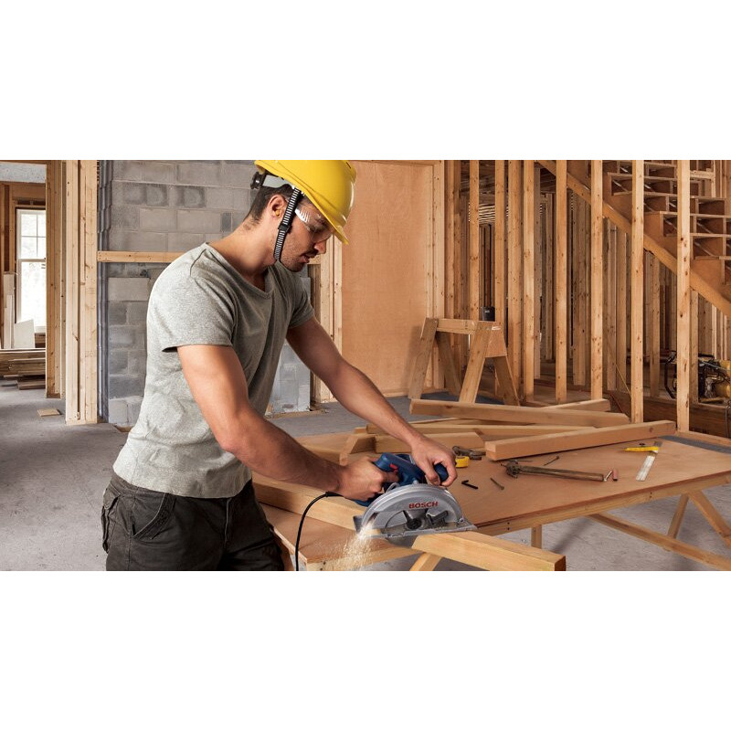 BOSCH Пила дискова GKS 140 1400Вт 184мм 3.7кг 20мм + пиляльний диск Eco for wood (06016B3020)