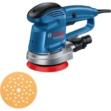 BOSCH Шліфмашина ексцентрикова GEX 34-125, 340Вт, 125мм, 12000об•хв, 2.4кг (0601372300)